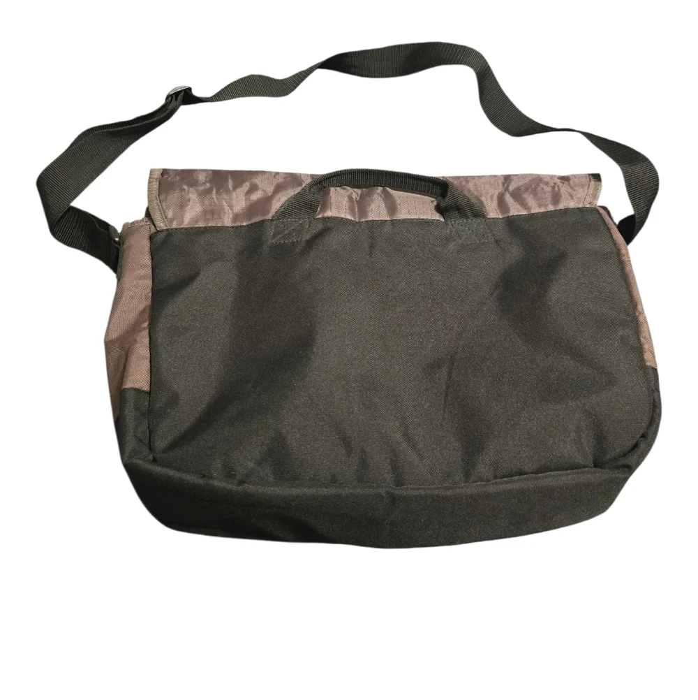 Timberland Brown and Black Messenger Bag